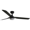 FARO 33815WT1S - himmennettävä LED-kattotuuletin PUNT M LED/18W/230V 2700/3000/4000K halkaisija 132 cm musta Wi-Fi Tuya + kaukosäädin