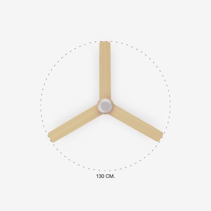 FARO 33816-20 - LED-kattotuuletin PUNT LED/18W/230V Wi-Fi beige/valkoinen + kaukosäädin