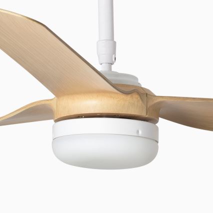 FARO 33816-20 - LED-kattotuuletin PUNT LED/18W/230V Wi-Fi beige/valkoinen + kaukosäädin