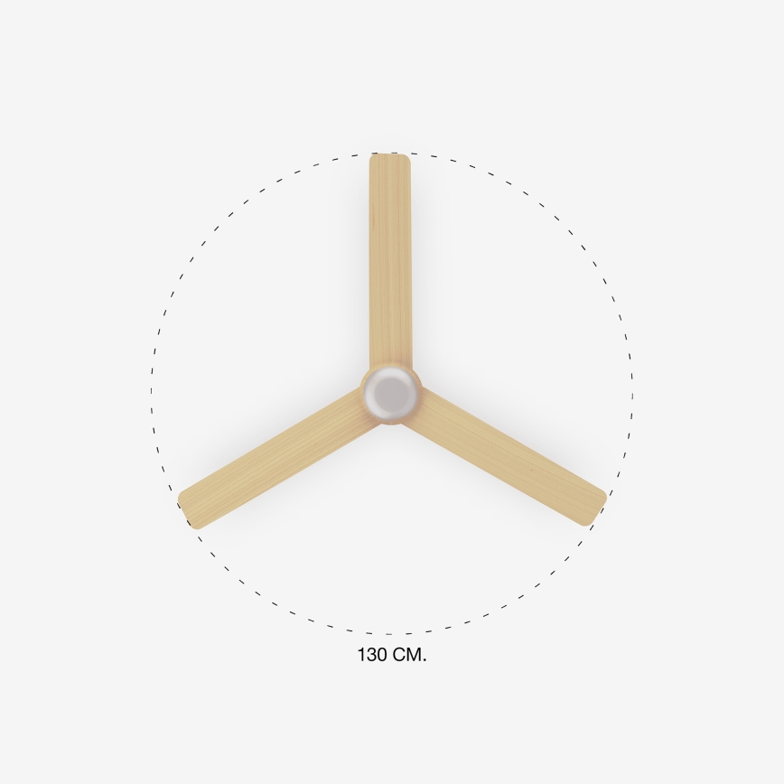FARO 33816-20 - LED-kattotuuletin PUNT LED/18W/230V Wi-Fi beige/valkoinen + kaukosäädin