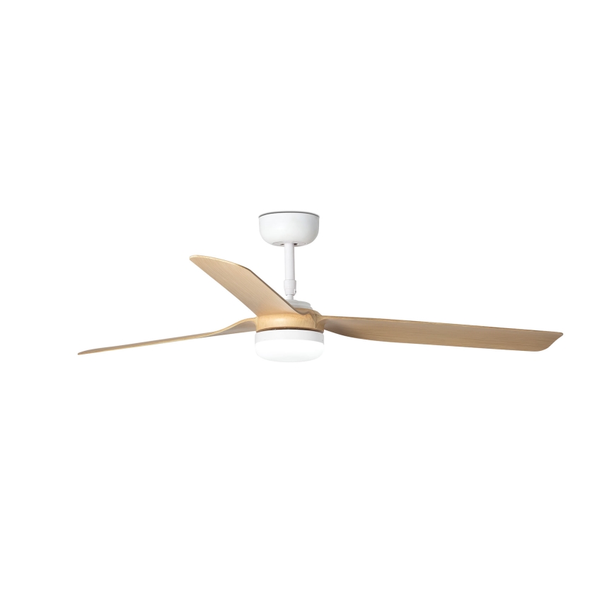 FARO 33816WT-20 - himmennettävä LED-kattotuuletin PUNT M LED/18W/230V ruskea/valkoinen halkaisija 132 cm Wi-Fi Tuya + kaukosäädin