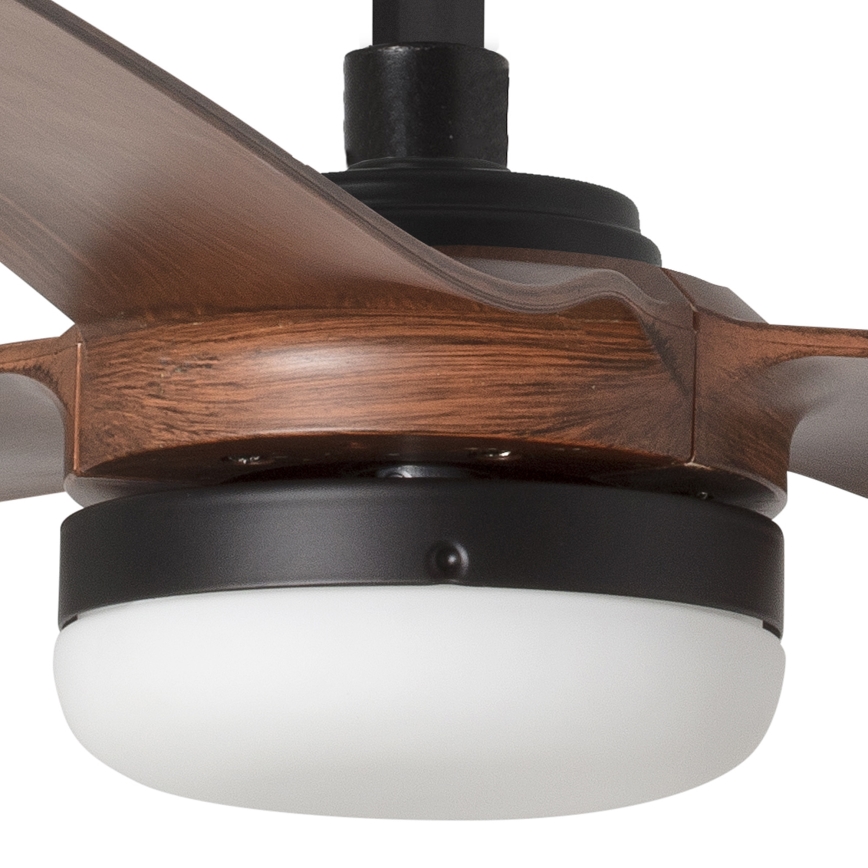 FARO 33817WT-21 - Himmennettävä LED-kattotuuletin PUNT M LED/18W/230V ruskea/musta halkaisija 132 cm Wi-Fi Tuya + kaukosäädin