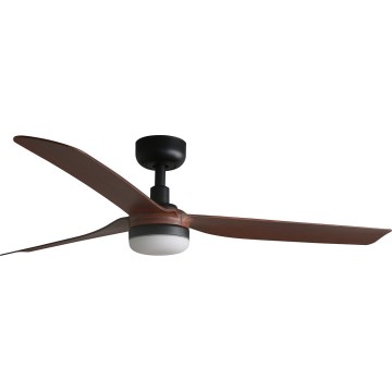 FARO 33817WT-21 - Himmennettävä LED-kattotuuletin PUNT M LED/18W/230V ruskea/musta halkaisija 132 cm Wi-Fi Tuya + kaukosäädin