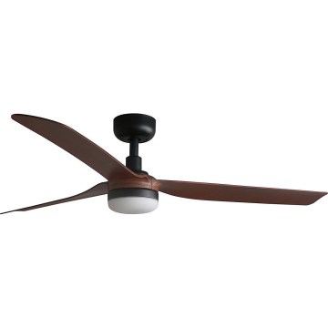 FARO 33817WT1S - himmennettävä LED-kattotuuletin PUNT M LED/18W/230V 2700/3000/4000K halkaisija 132 cm ruskea/musta Wi-Fi Tuya + kaukosäädin