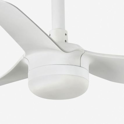 FARO 33820WT-1TW - Himmennettävä LED-kattotuuletin MINI PUNT S LED/10W/230V 2700/3000/4000K valkoinen Ø 90 cm Wi‑Fi Tuya + kaukosäädin