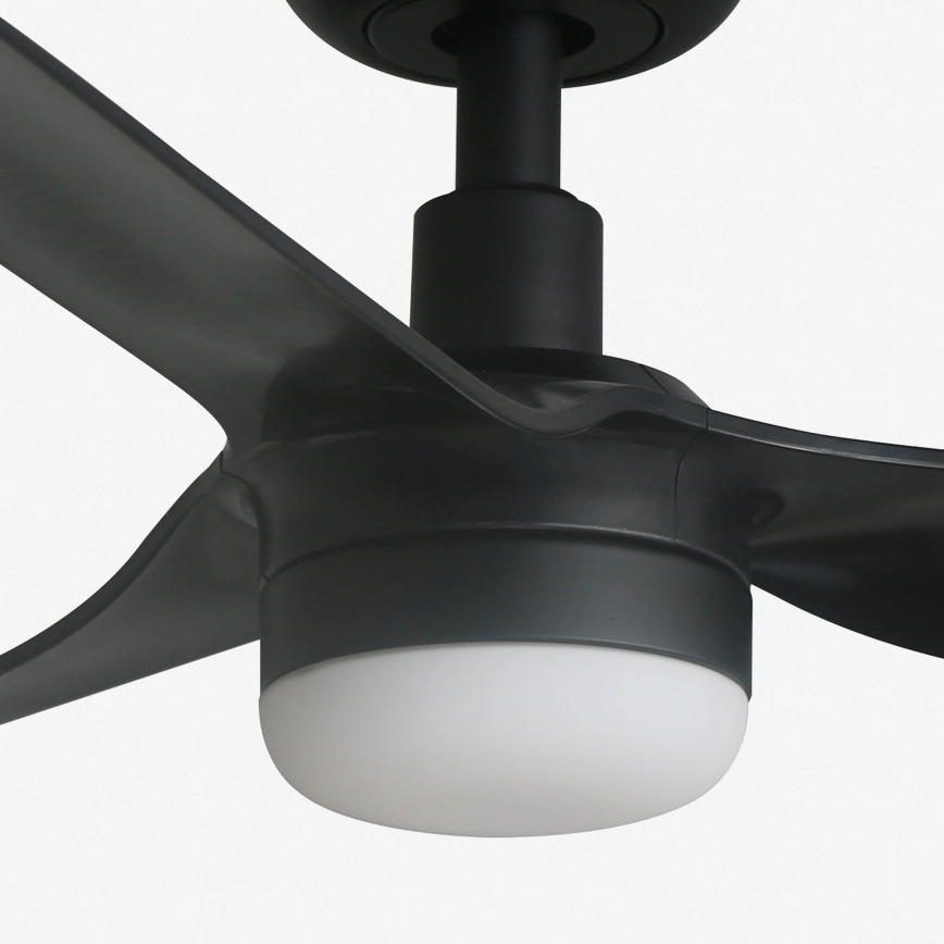 FARO 33822-1TW - LED-himmennettävä kattotuuletin MINI PUNT, LED 10 W, 2700/3000/4000 K, musta, Ø 90 cm + kaukosäädin