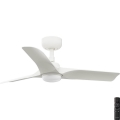 FARO 33824-1TW - LED-himmennettävä kattotuuletin HEY S LED/10W/230V 2700/3000/4000K, valkoinen, halkaisija 90 cm + kaukosäädin