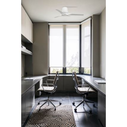 FARO 33826 - Kattotuuletin HEY TUB S valkoinen halkaisija 90 cm + kauko-ohjaus