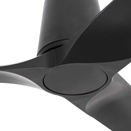 FARO 33827WT - Kattotuuletin HEY TUB S musta halkaisija 90 cm Wi-Fi Tuya + kauko-ohjaus