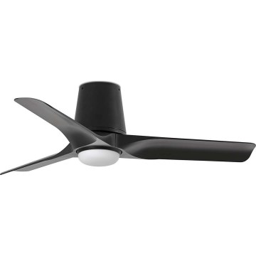 FARO 33827WT1S - Himennettävä LED-kattotuuletin HEY TUB S LED/10W/230V 2700/3000/4000K halkaisija 90 cm musta Wi-Fi Tuya + kaukosäädin