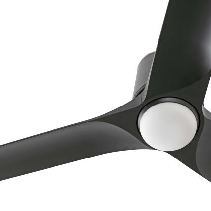 FARO 33827WT1S - Himennettävä LED-kattotuuletin HEY TUB S LED/10W/230V 2700/3000/4000K halkaisija 90 cm musta Wi-Fi Tuya + kaukosäädin