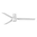 FARO 33828-1TW - LED-himmennettävä kattotuuletin PUNT TUB M LED/18W/230V 2700/3000/4000K halkaisija 130 cm valkoinen + kaukosäädin