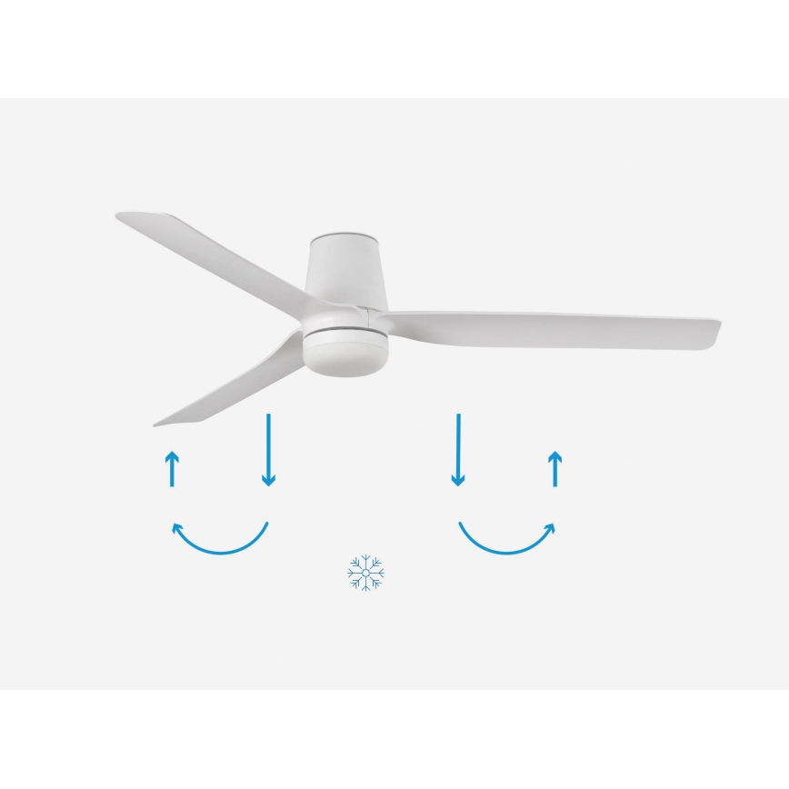 FARO 33828-1TW - LED himmennettävä kattovalo PUNT TUB M LED/18W/230V 3000/4200/6500K halkaisija 130 cm valkoinen + kauko-ohjaus