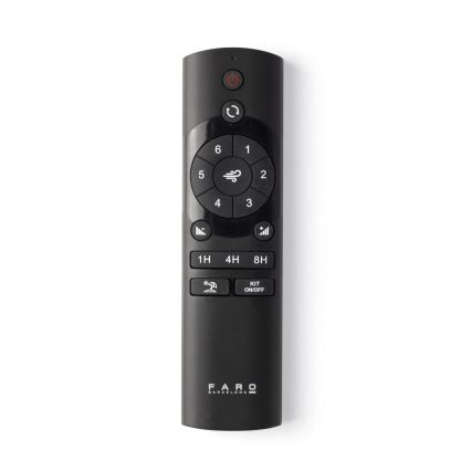 FARO 33829-1TW - himmennettävä LED-kattotuuletin PUNT TUB M LED/18W/230V 2700/3000/4000K halkaisija 130 cm valkoinen/ruskea + kaukosäädin