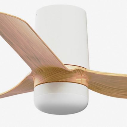 FARO 33833WT-1TW - LED himmennettävä kattovalo MINI PUNT TUB S LED/10W/230V 2700/4000/6000K ruskea/valkoinen halkaisija 90 cm Wi-Fi Tuya + kauko-ohjaus