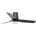 FARO 33834-1TW - Himennettävä LED-kattotuuletin MINI PUNT TUB S LED/10W/230V 2700/3000/4000K, halkaisija 90 cm, musta + kaukosäädin