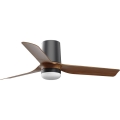 FARO 33835-1TW - Himmennettävä LED-kattotuuletin MINI PUNT TUB S LED/10W/230V 2700/3000/4000K Ø 90 cm, ruskea/musta + kaukosäädin