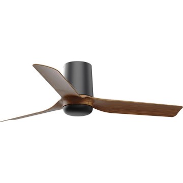 FARO 33835 - Kattotuuletin MINI PUNT TUB S ruskea/musta halkaisija 90 cm + kauko-ohjaus