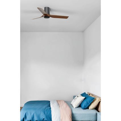 FARO 33835 - Kattotuuletin MINI PUNT TUB S ruskea/musta halkaisija 90 cm + kauko-ohjaus