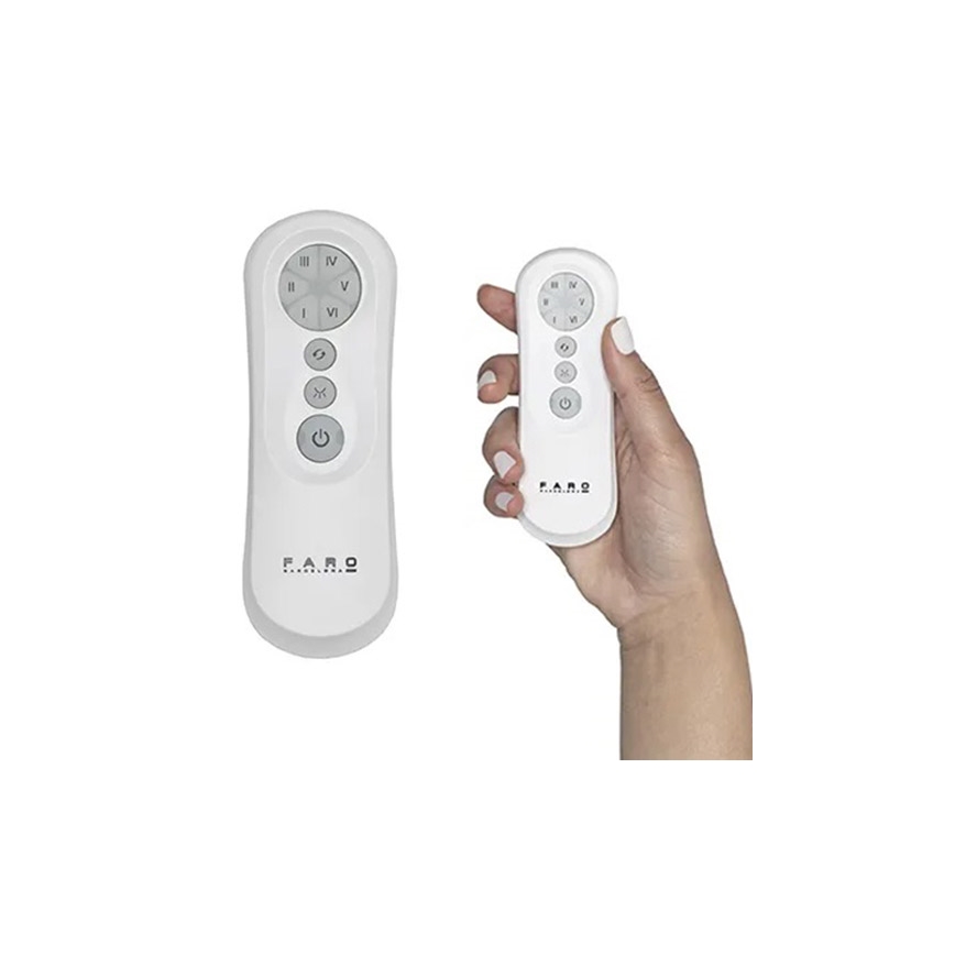 FARO 34100 - Kattotuuletin MILOS musta + kauko-ohjaus