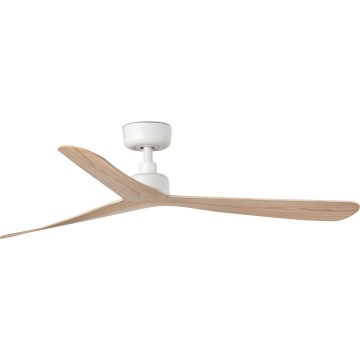 FARO 34195 - Kattotuuletin ROCKER M, halkaisija 132 cm, beige/valkoinen + kaukosäädin