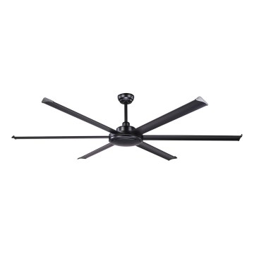 FARO 34203 - Kattotuuletin ROTTERDAM XL musta halkaisija 200 cm + kauko-ohjaus