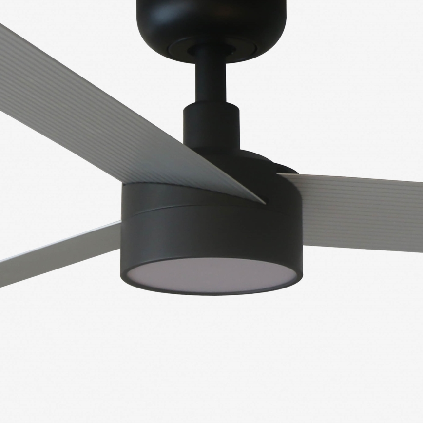 FARO 34286-1TW - LED-himennettävä kattotuuletin CRUISER L LED/18W/230V 2700/3000/4000K halkaisija 132 cm musta/harmaa + kaukosäädin