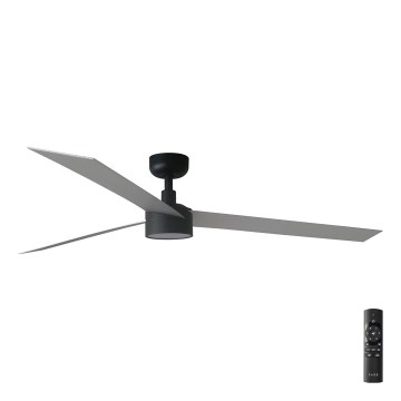 FARO 34287-1TW - LED himmennettävä kattotuuletin CRUISER XL LED/18W/230V 2700/4000/6500K halkaisija 160 cm musta/harmaa + kaukosäädin
