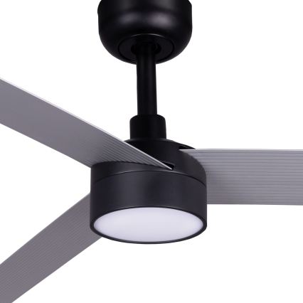 FARO 342871S - LED-himmennettävä kattotuuletin CRUISER XL LED/18W/230V 2700/3000/4000K halkaisija 160 cm harmaa/musta + kaukosäädin