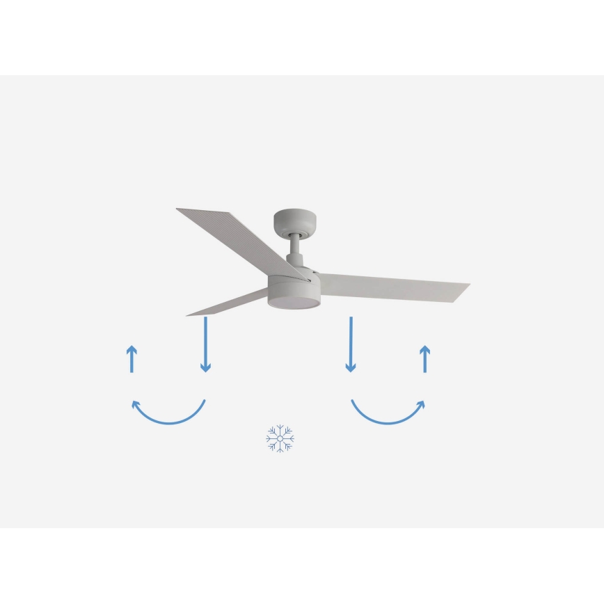FARO 34288-1TW - Himmennettävä LED-kattotuuletin CRUISER LED/20W/230V Ø 106 cm 2700/3000/4000K + kaukosäädin