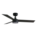 FARO 34289WT1S - himmennettävä LED-kattotuuletin CRUISER S LED/18W/230V 2700/3000/4000K Ø 106 cm musta Wi-Fi Tuya + kaukosäädin