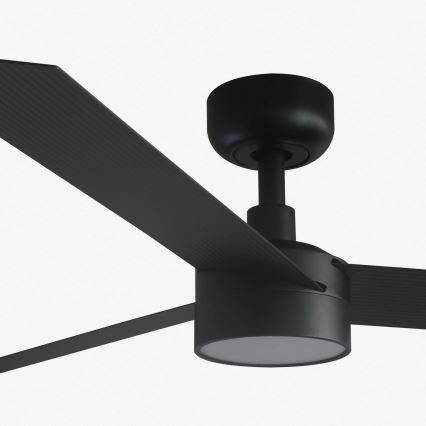 FARO 34291-1TW - himmennettävä CRUISER LED-kattotuuletin 20W/230V 2700/3000/4000K halkaisija 132 cm musta + kaukosäädin