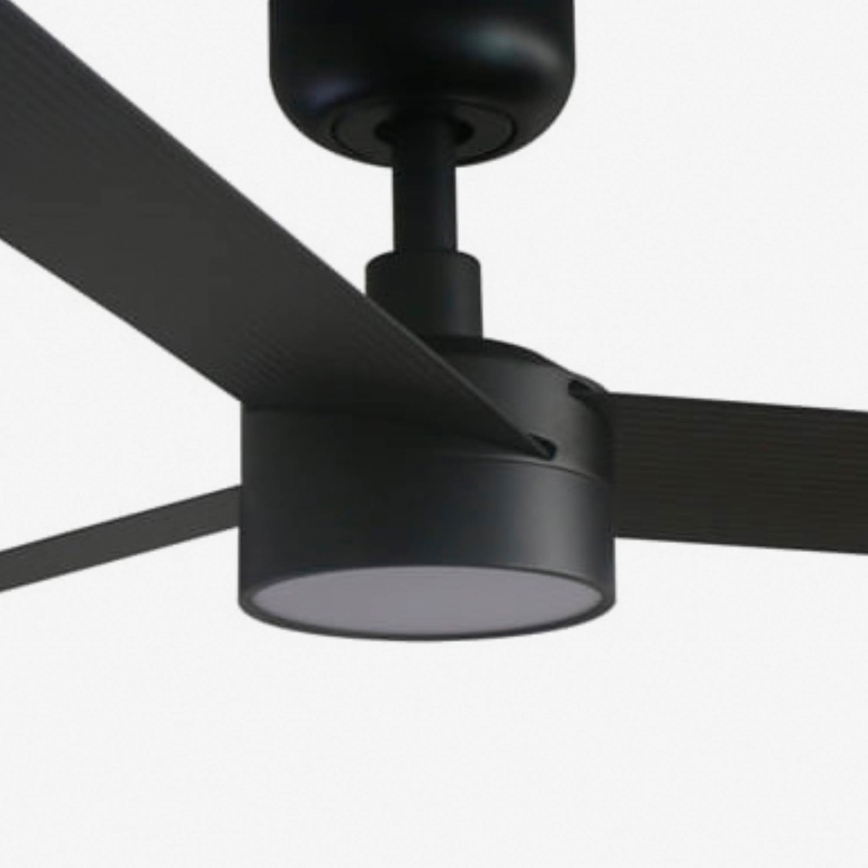 FARO 34291WT1S - LED-himmennettävä kattotuuletin CRUISER L LED/18W/230V 2700/3000/4000K halkaisija 132 cm musta Wi-Fi Tuya + kaukosäädin