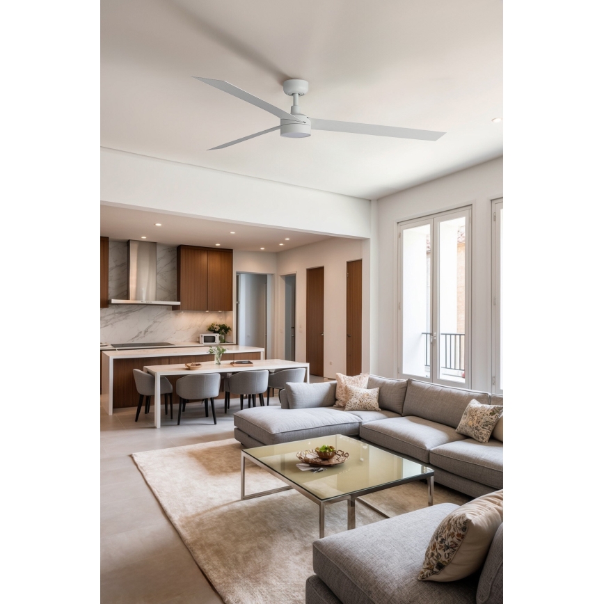 FARO 34292-1TW - LED himmennettävä CRUISER LED-tuuletin/20W/230V 2700/4000/6500K halkaisija 160 cm valkoinen + kaukosäädin