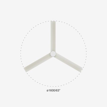 FARO 34292-1TW - LED himmennettävä CRUISER LED-tuuletin/20W/230V 2700/4000/6500K halkaisija 160 cm valkoinen + kaukosäädin