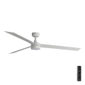 FARO 34292-1TW - LED-himmennettävä kattotuuletin CRUISER, LED/20W/230V, 2700/3000/4000K, Ø 160 cm, valkoinen + kaukosäädin