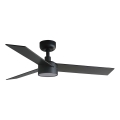 FARO 34296WT1S - LED himmennettävä kattotuuletin RUDDER S LED/18W/230V 2700/3000/4000K halkaisija 106 cm ruskea/musta Wi-Fi Tuya + kaukosäädin