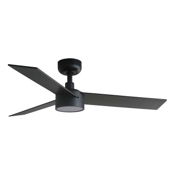 FARO 34296WT1S - LED himmennettävä kattotuuletin RUDDER S LED/18W/230V 2700/3000/4000K halkaisija 106 cm ruskea/musta Wi-Fi Tuya + kaukosäädin