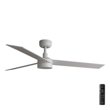 FARO 34297-1TW - Himmennettävä LED-kattotuuletin RUDDER L LED/20W/230V 2700/3000/4000K Ø 132 cm + kauko-ohjain