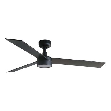 FARO 34298WT1S - Himennettävä LED-kattotuuletin RUDDER L LED/18W/230V 2700/3000/4000K halkaisija 132 cm ruskea/musta Wi-Fi Tuya + kaukosäädin