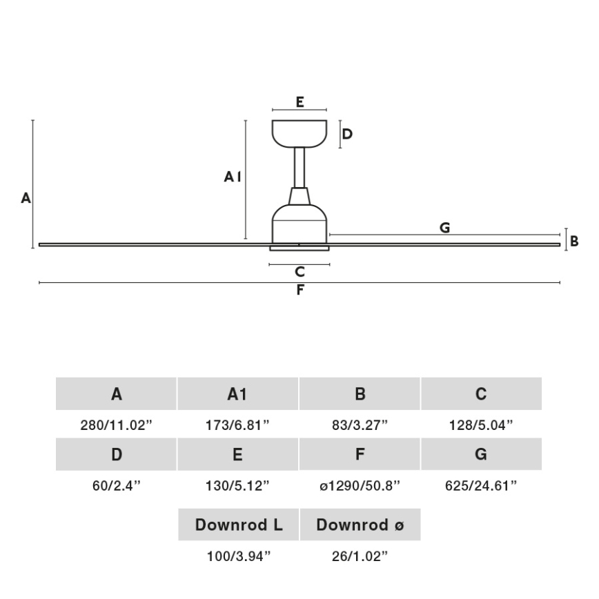 FARO 34301 - Kattoilmaisin PALMA ruskea Ø 129 cm IP44 + kaukosäädin