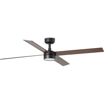 FARO 34356WT-1TW - LED himmennettävä kattovalo RUDDER L LED/18W/230V 2700/4350/6000K ruskea/musta halkaisija 132 cm Wi-Fi Tuya + kauko-ohjaus