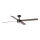 FARO 34356WT1S - LED-himennettävä kattotuuletin RUDDER L LED/18W/230V 2700/3000/4000K halkaisija 132 cm ruskea/musta Wi-Fi Tuya + kaukosäädin