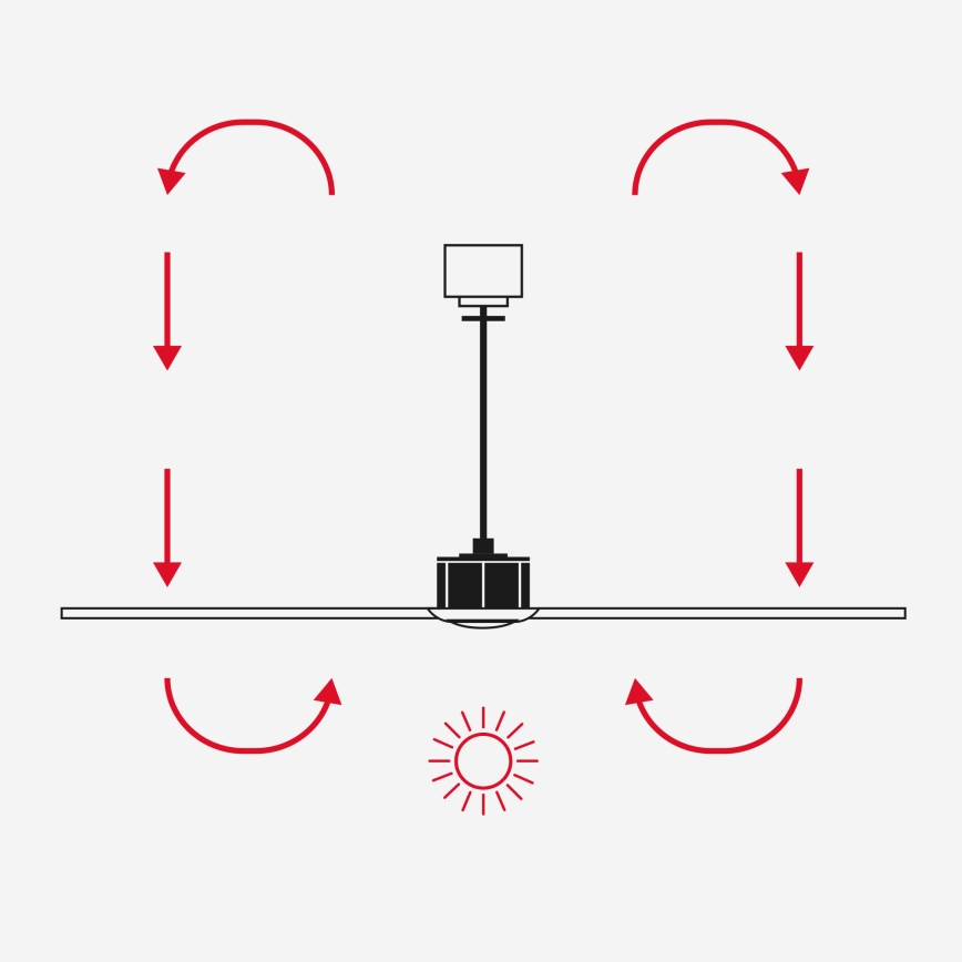 FARO 34370WT - MARINE M kattotuuletin, Ø 125 cm, ruskea/valkoinen, IP44, Wi‑Fi Tuya + kaukosäädin