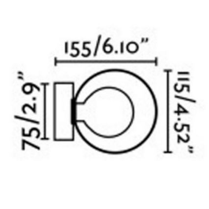 FARO 40086 - Kylpyhuoneen seinävalaisin PERLA 1xG9/6W/230V IP44