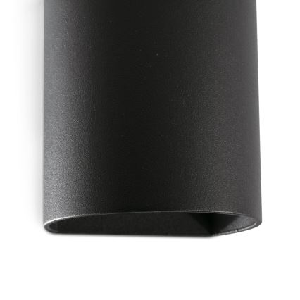 FARO 40523 - Seinävalaisin SOLE 1xGU10/8W/230V musta pyöreä