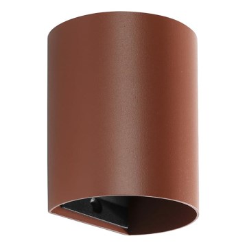 FARO 40525 - Seinävalaisin SOLE 1xGU10/8W/230V tiili pyöreä