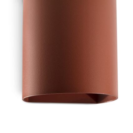 FARO 40525 - Seinävalaisin SOLE 1xGU10/8W/230V tiili pyöreä