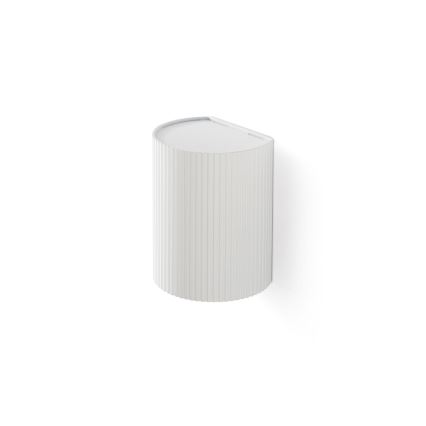 FARO 40526 - Seinävalaisin SOLE 1xGU10/8W/230V valkoinen aallotettu pyöreä