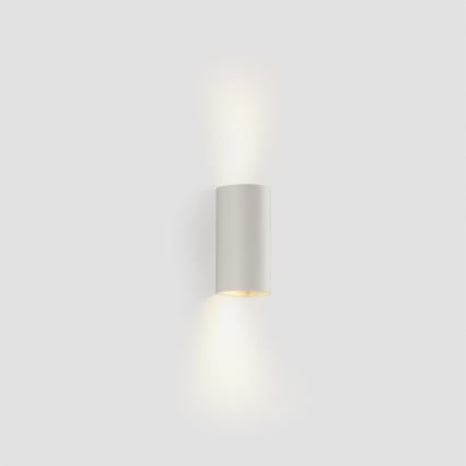 FARO 40538 - Seinävalaisin SOLE 2xGU10/8W/230V valkoinen pyöreä